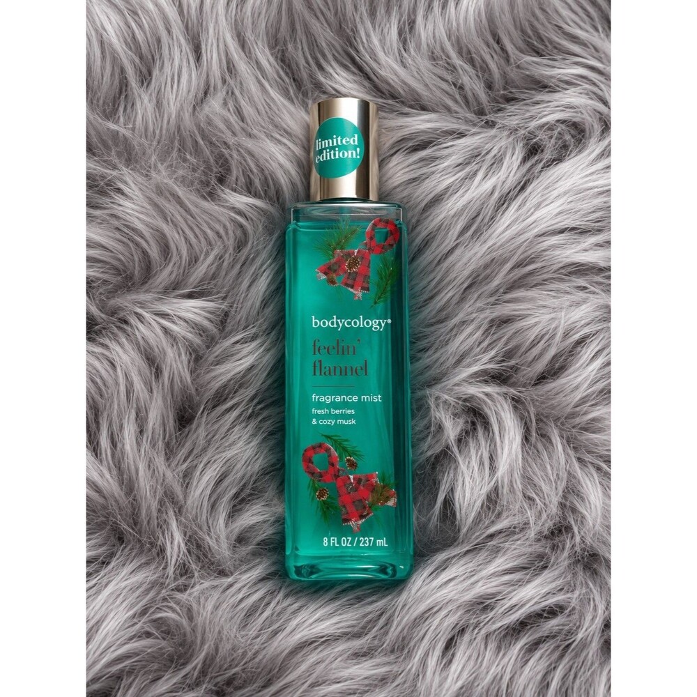 Bodycology Feelin' Flannel Fragrance Mist 8 oz Limited Edition Fresh Berries